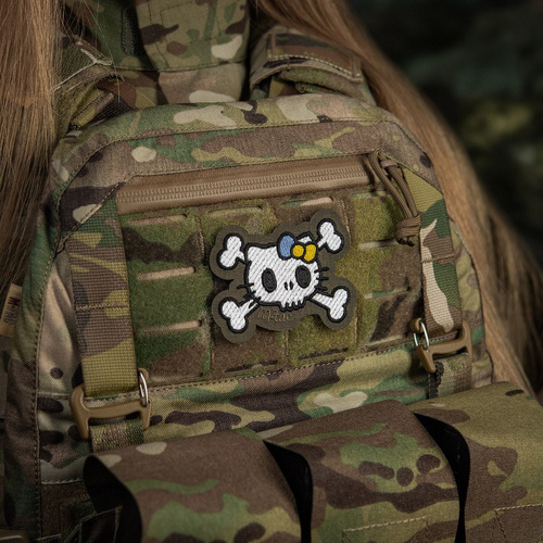 M-Tac - Нашивка Kitty - Вишивка - Жовто-блакитний бант - Ranger Green - 51387023