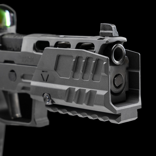 Strike Industries - Противибуховий щиток для пістолетів SMC Alfa/Bravo - Чорний - SI-SMC-BS-S