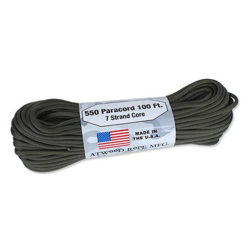 Atwood Rope MFG - Paracord 550-7 - 4 мм - Olive Drab - 30,48м