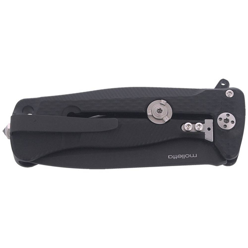LionSteel - Cкладаний ніж SR22A Flipper - Sleipner - чорний - SR22A BB
