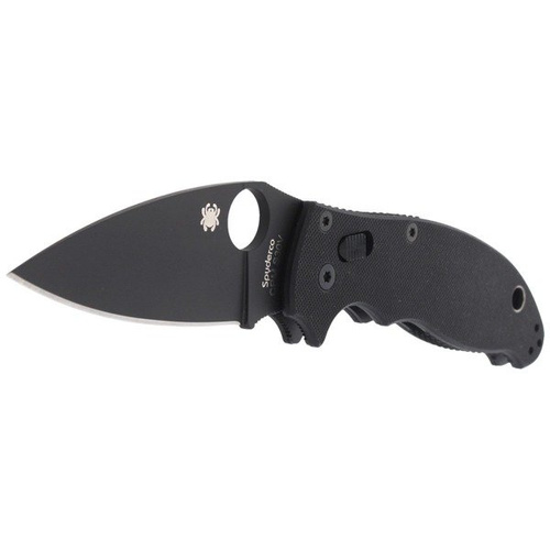 Складаний ніж Spyderco - Manix™ 2 G-10 Black / Black Blade - C101GPBBK2.
