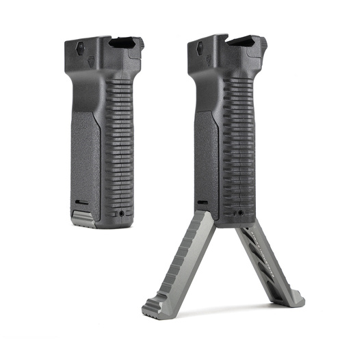 Strike Industries - Передня рукоятка з сошкою Strike - чорна - SI-AR-AL-BIPOD-GY - SI-AR-AL-BIPOD-GY