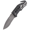 FOX - BlackFox Tactical Rescue Folder Knife - Black - BF-115.