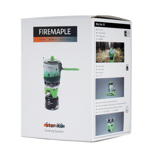 Fire Maple - Туристична газова плита Star X3 - Зелений - FMS-X3