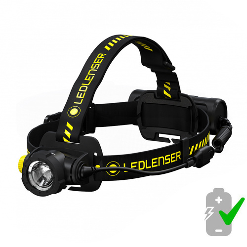Ledlenser - H7R WORK акумуляторний налобний ліхтар - 1000 люмен - 4800 мАг - Чорний - 502195