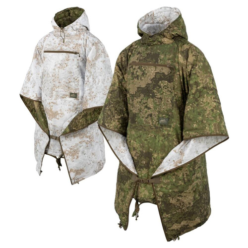 Helikon - Двостороннє пончо Reversible Swagman Roll® - Pencott Wildwood / Pencott Snowdrift - PO-RSR-NL-4544A - Накидки від дощу, плащі, дощовики