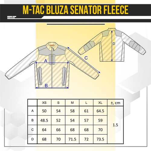 M-Tac - Флісовий світшот Senator - чорний - 20477002