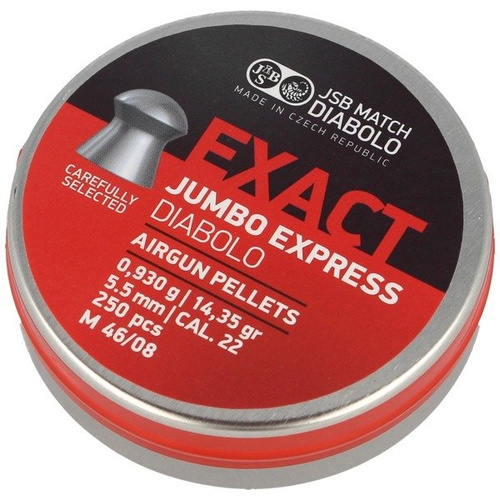 JSB - Точна куля для пневматичної гвинтівки Jumbo Express - 5,52 мм - 250 шт. - 546277-250