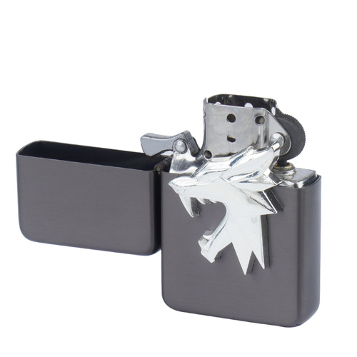 Tasman - Запальничка бензинова - Медальйон з вовком - Q310244