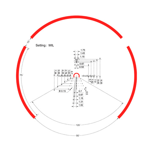 Vector Optics - Приціл з прицільною лінзою Constantine 1-8x24 RAR - 30 мм - Перша фокусна площина - SCFF-60