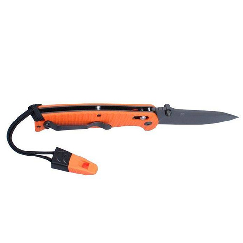 Ganzo - Складаний ніж G7413P-OR-WS зі свистком - 440C - помаранчевий - G7413P-OR-WS