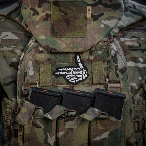 M-Tac - Нашивка Skeleton Shooter - Вишивка - 500D Cordura - Чорний - 51375002