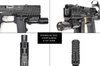 Strike Industries - Підривний щиток Hyper для пістолетів SMC Alfa/Bravo - Чорний - SI-SMC-BS-S