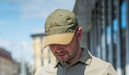 Helikon - Кепка з логотипом - PolyCotton Ripstop - Black / Shadow Grey - CZ-LGC-PR-0135B