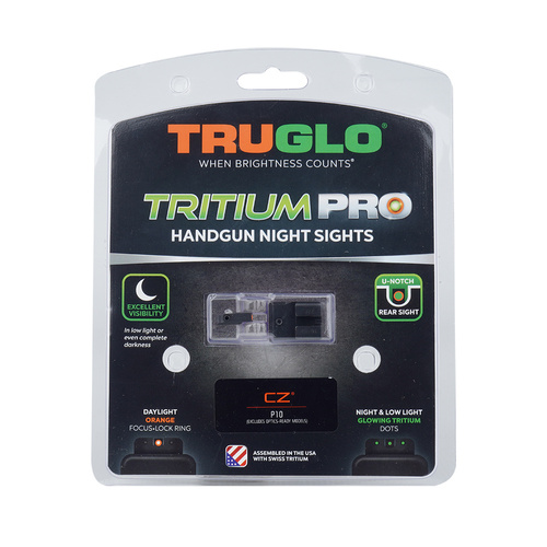 TruGlo - Приціл Tritium Pro - CZ P10 - Помаранчева оправа - TG231Z2C