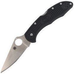 Складаний ніж Spyderco - Delica® 4 FRN Flat Ground Black - C11FPBK
