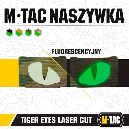 M-Tac - Флуоресцентні нашивки Tiger Eyes Laser Cut - Para - MultiCam - 51140008