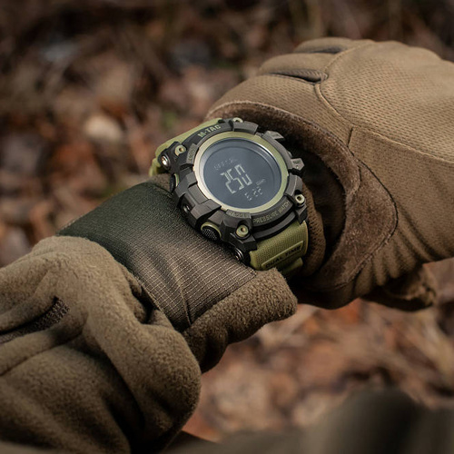 M-Tac - Тактичний годинник Adventure - чорний/оливковий - 50005001