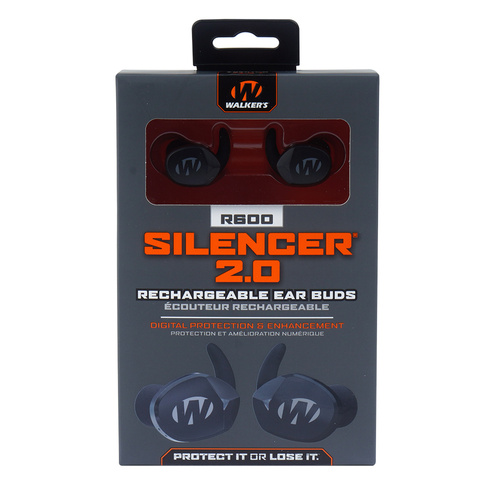 Walker's - Активні протишумні вкладиші Silencer 2.0 R600 - чорний - GWP-SLCRRC2