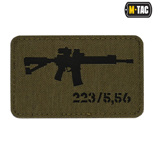 M-Tac - нашивка AR-15 223/5.56 Laser Cut - Ranger Green/Black - 51111232  - Моральний дух