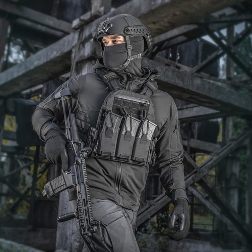 M-Tac - Тактичний жилет з кірасою QRS для носіння пластин - чорний - 10156002