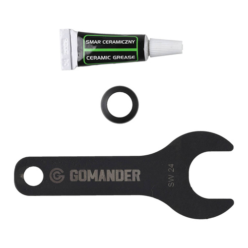 Gomander - Компенсатор полум'я Quadron - 9 мм - 1/2x28 UNEF-9 - чорний - TB0.10174