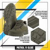 Тактичні черевики M-Tac - Patrol R - шкіряні - оливкові - 30203901