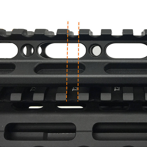 Leapers - Райзер UTG Super Slim 13 слотів - 0.5" - Чорний - MT-RSX5L