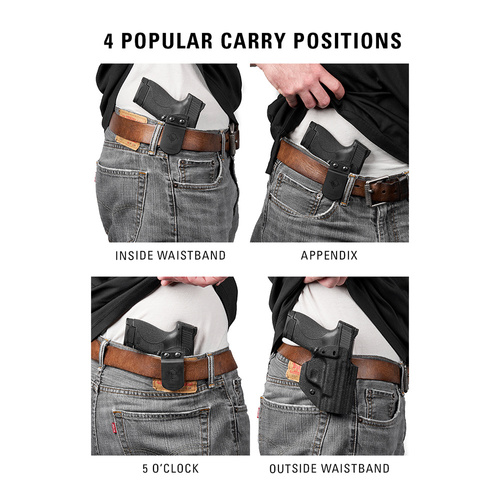 Внутрішня кобура MFT - IWB для пістолета CZ P-10 Compact - чорна - HCZP10CAIWBA