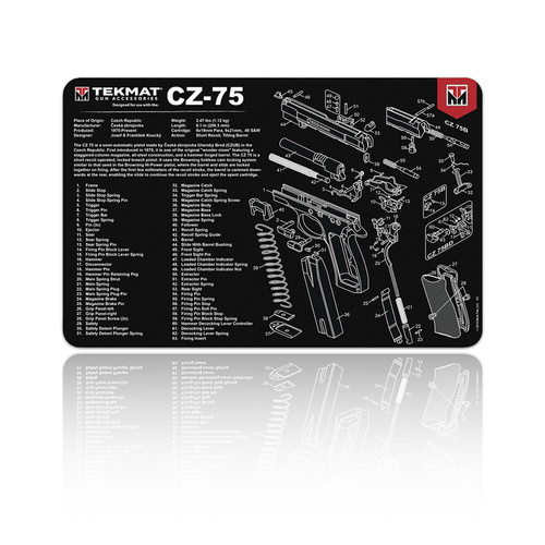 TekMat - Килимок для чищення зброї - CZ-75 - 27x43см - TEK-R17-CZ75