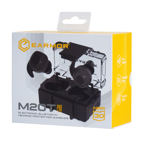 Earmor - Активні навушники M20T Pro - NRR 30 дБ - Bluetooth 5.4 - Чорний - M20TPRO-BK