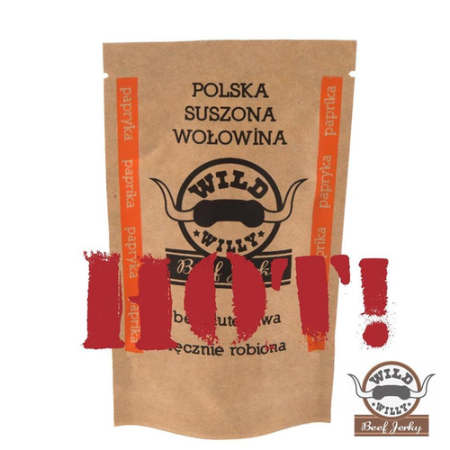 Дикий Віллі - В'ялена яловичина Beef Jerky - Гострий перець - 30 г