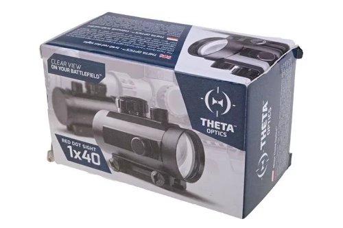 Theta Optics - Коліматорний приціл Red Dot 1x40 репліка - чорний - THO-10-007859