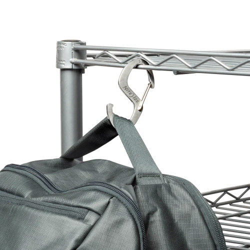 Nite Ize - гачок  S-Biner Hook 'N Hold S-Hook Small - 2 шт. - Сталь - Срібло - SBHS-11-2R3