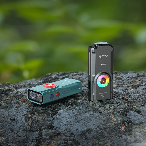 Fenix - Брелок-ліхтарик E06R - 700 лм - УФ/лазерний - USB-C - магніт - Turquoise - E06R.14111