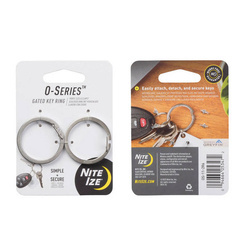 Nite Ize - Брелок O-Series - 2 шт. - Сталь - Срібло - OS-11-2R6