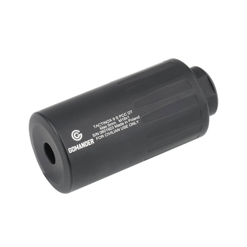 Gomander - Глушник Tactinox 9 S PCC DT - кал. макс. 9 мм - M18 x 1 - Чорний - TB0.9122-3 M18x1-BK