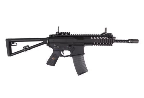 WE - PDW репліка пістолета з відкритим затвором - зелений газ - чорний - WET-02-001808