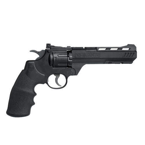 Crosman - Пневматичний револьвер Vigilante - 4,5 мм Diabolo / 4,46 BB - 6'' ствол - чорний - CCP8B2