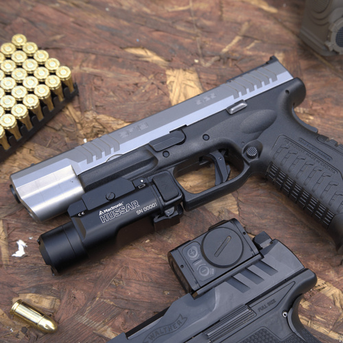 Mactronic - Тактичний пістолетний ліхтар Hussar - 14985 cd - Чорний - THG0010