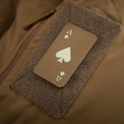 M-Tac - нашивка піковий туз - Cordura 500D - койот / флуоресцентний - 51109599 - 51109599