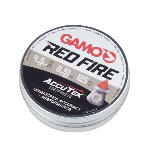 Gamo - Diabolo кулі AccuTek Red Fire - калібр 4,5 мм - 125 штук - 6322711-AK