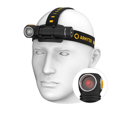 Armytek - Налобний ліхтар Wizard C2 WR - Магнітний зарядний пристрій - 1100 лм - 18650 - Чорний - F06901C