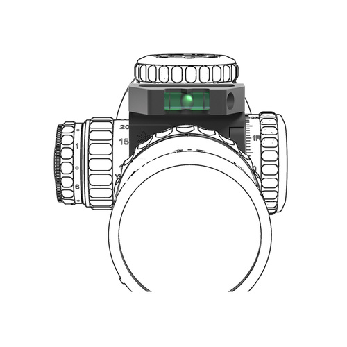 Vector Optics - Нівелір зі збільшувальною лінзою X-ACCU - 34 мм - чорний - SCTR-02