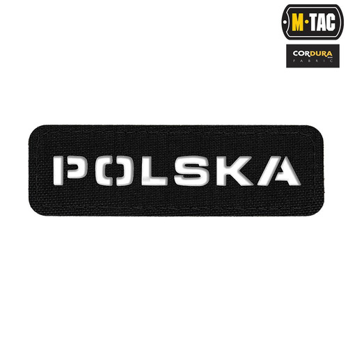 M-Tac - Пластир Польща 25х80 - Лазерне різання - Чорний / білий - 51002002