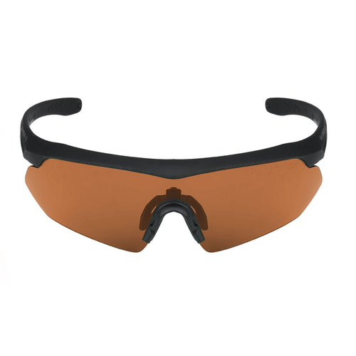 Swiss Eye - Окуляри для стрільби Nighthawk Pro - Laser Lens 532/694/1064 - Чорний - Brown козирок - 40472