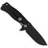 LionSteel - Nóż SR Flipper Aluminum Black / Black Blade - SR11A BB