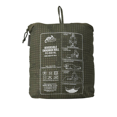 Helikon - Двостороннє пончо Reversible Swagman Roll® - Mitchell Camo Leaf / Mitchell Camo Clouds - PO-RSR-NL-1C1DA