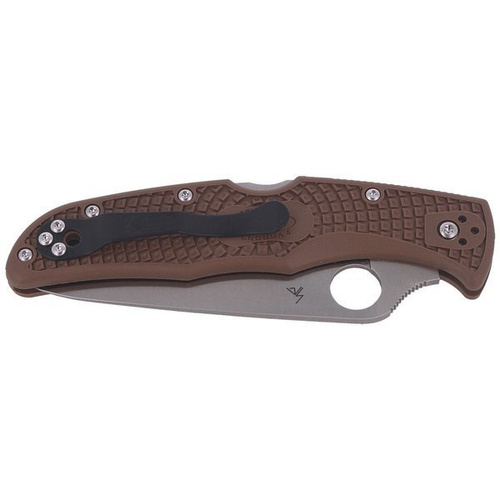 Складаний ніж Spyderco - Endura® 4 FRN Flat Ground Brown - C10FPBN