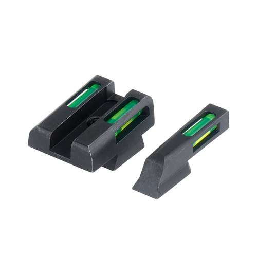 Hiviz - Приціл з тритієвого волокна LiteWave H3 - CZ 75 / 85 - Зелена - Біла облямівка - CZN321